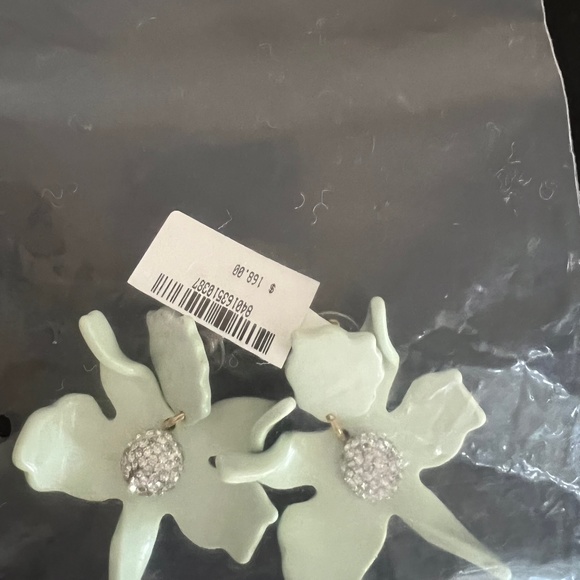 LELE SADOUGHI Small Crystal Lily Mint Earrings - Picture 10 of 11